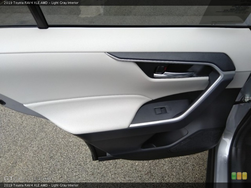 Light Gray Interior Door Panel for the 2019 Toyota RAV4 XLE AWD #131204099