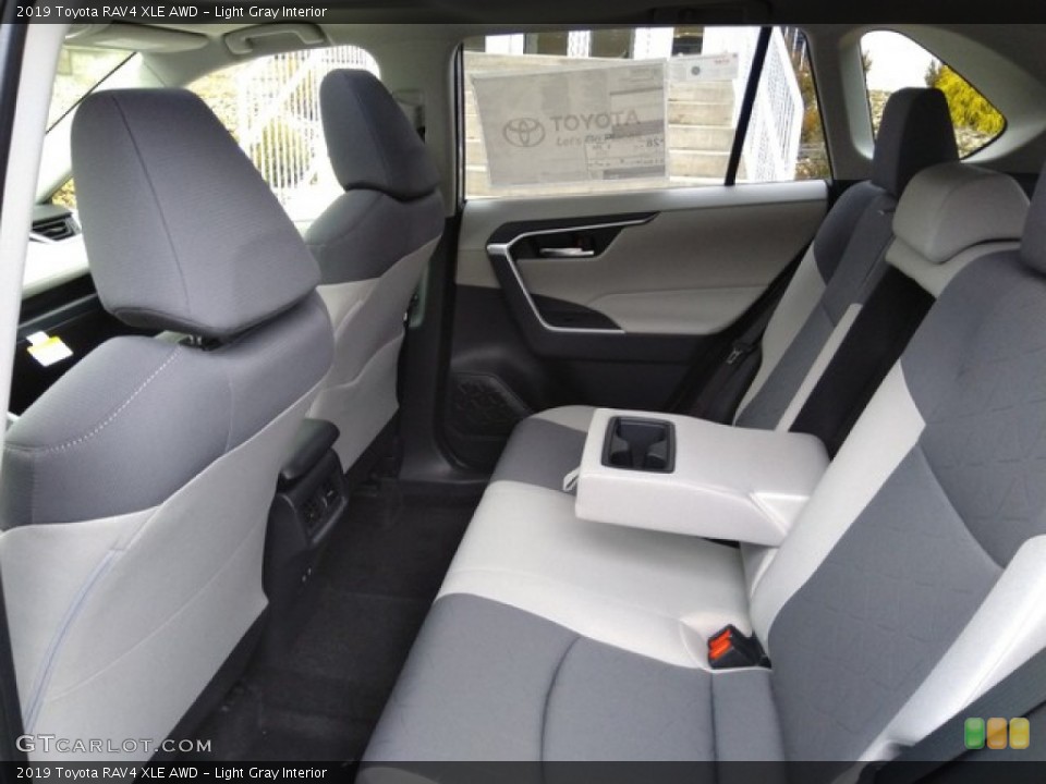 Light Gray Interior Rear Seat for the 2019 Toyota RAV4 XLE AWD #131204117