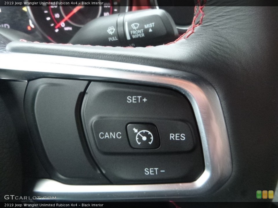 Black Interior Steering Wheel for the 2019 Jeep Wrangler Unlimited Rubicon 4x4 #131213930