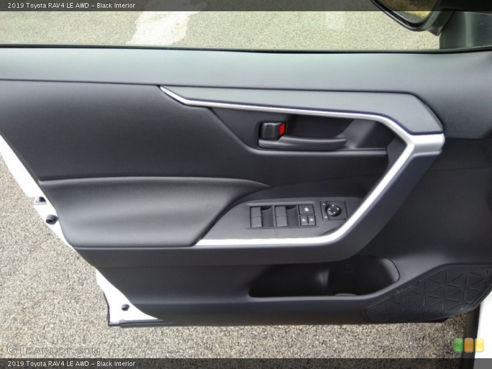 Black Interior Door Panel for the 2019 Toyota RAV4 LE AWD #131214203