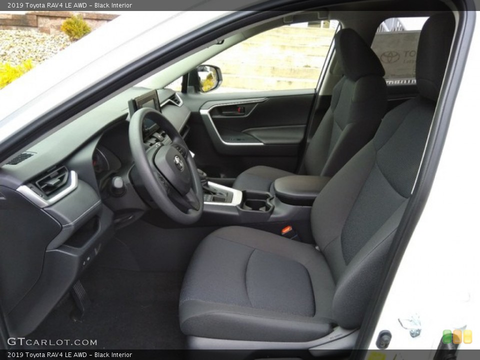 Black Interior Front Seat for the 2019 Toyota RAV4 LE AWD #131214215