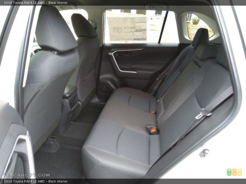 Black Interior Rear Seat for the 2019 Toyota RAV4 LE AWD #131214239