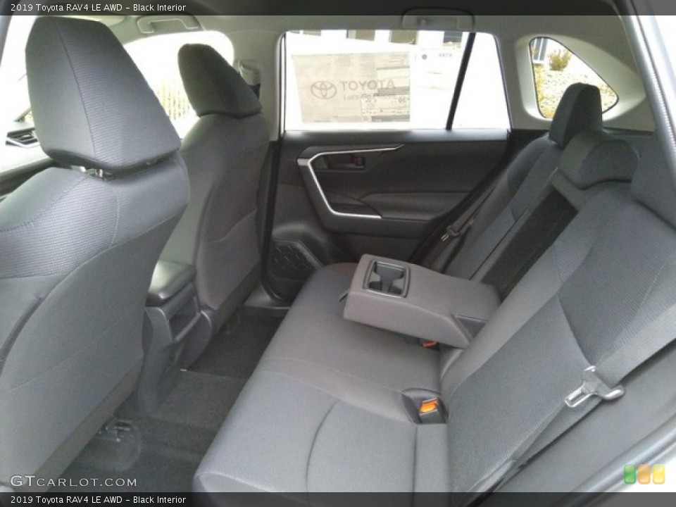 Black Interior Rear Seat for the 2019 Toyota RAV4 LE AWD #131214251