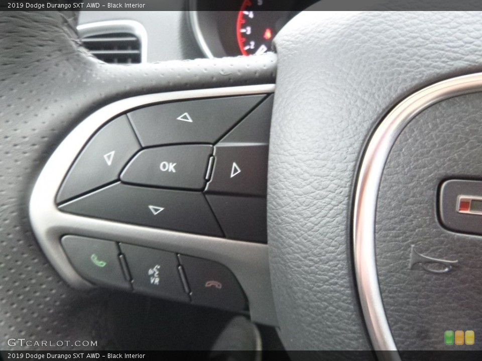 Black Interior Steering Wheel for the 2019 Dodge Durango SXT AWD #131216402