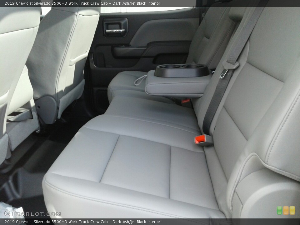 Dark Ash/Jet Black Interior Rear Seat for the 2019 Chevrolet Silverado 3500HD Work Truck Crew Cab #131219711
