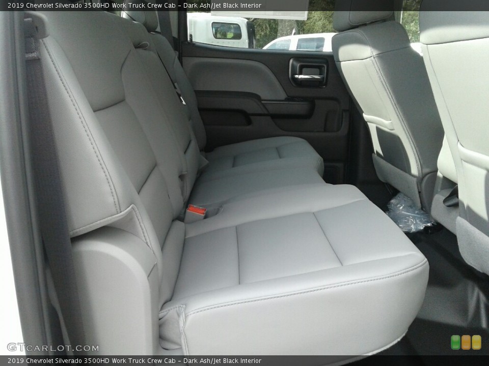 Dark Ash/Jet Black Interior Rear Seat for the 2019 Chevrolet Silverado 3500HD Work Truck Crew Cab #131219717