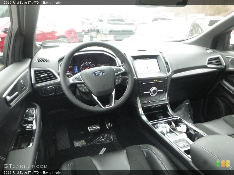 Ebony Interior Photo for the 2019 Ford Edge ST AWD #131226072