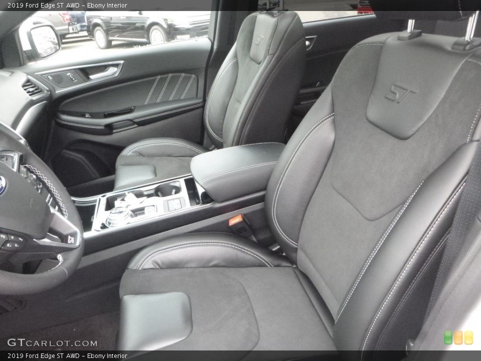 Ebony Interior Front Seat for the 2019 Ford Edge ST AWD #131226096