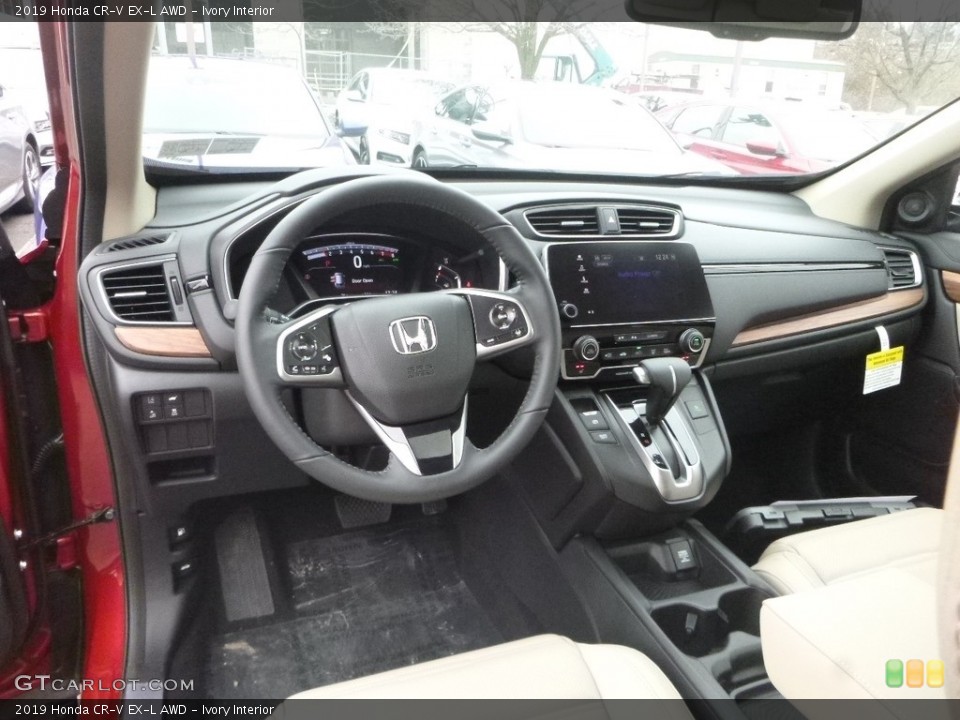 Ivory Interior Dashboard for the 2019 Honda CR-V EX-L AWD #131230758