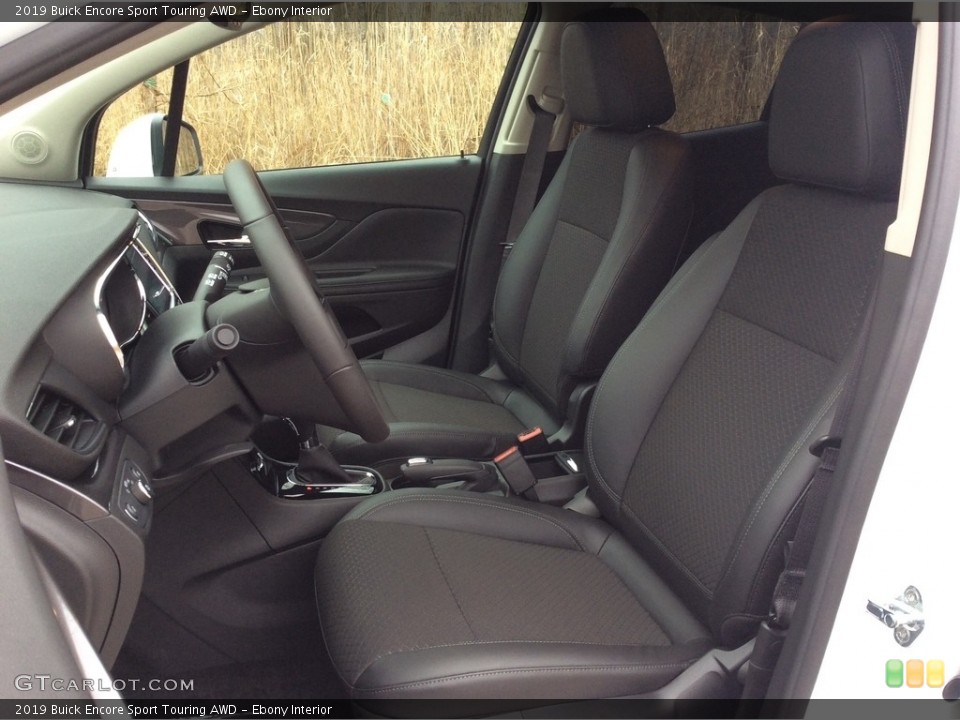 Ebony Interior Front Seat for the 2019 Buick Encore Sport Touring AWD #131231481