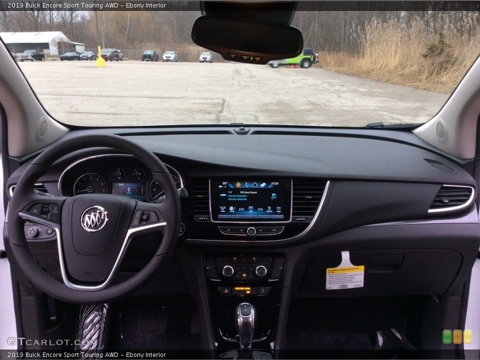Ebony Interior Dashboard for the 2019 Buick Encore Sport Touring AWD #131231499