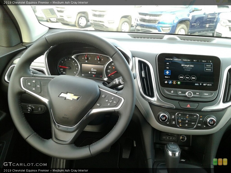 Medium Ash Gray Interior Dashboard for the 2019 Chevrolet Equinox Premier #131233032