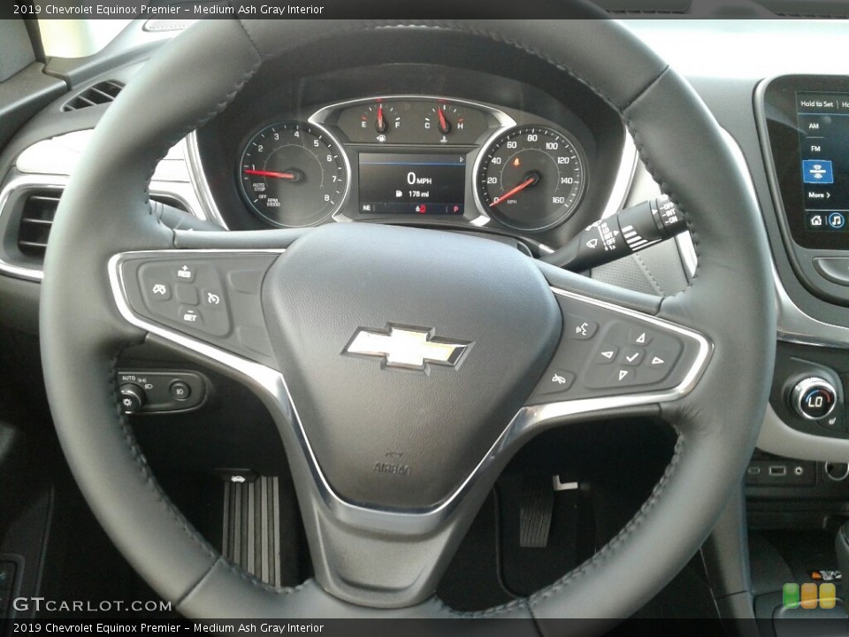 Medium Ash Gray Interior Steering Wheel for the 2019 Chevrolet Equinox Premier #131233065