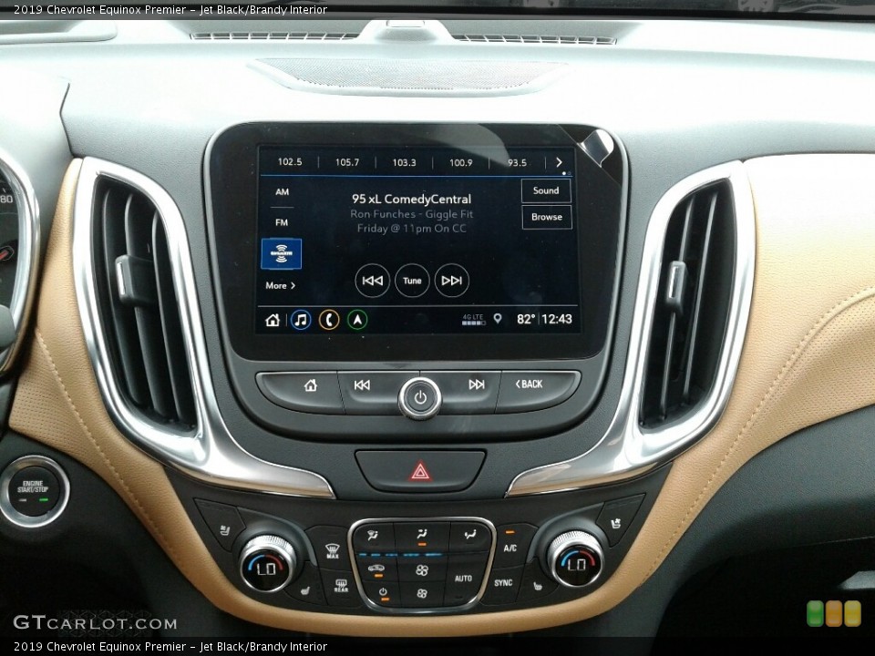 Jet Black/Brandy Interior Controls for the 2019 Chevrolet Equinox Premier #131235456