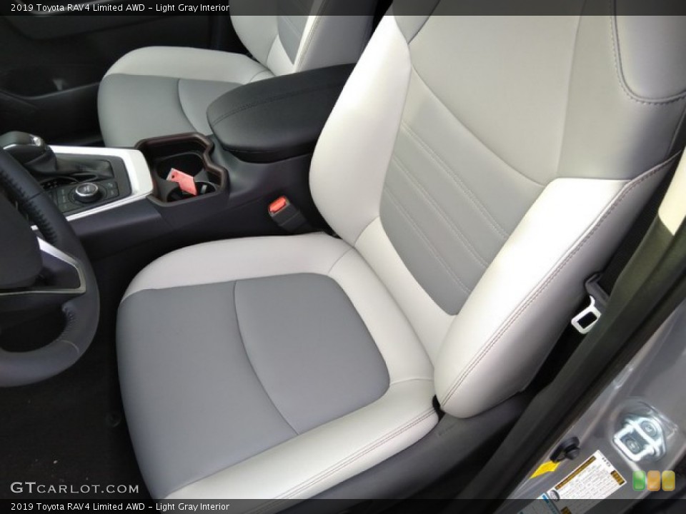 Light Gray Interior Front Seat for the 2019 Toyota RAV4 Limited AWD #131253075