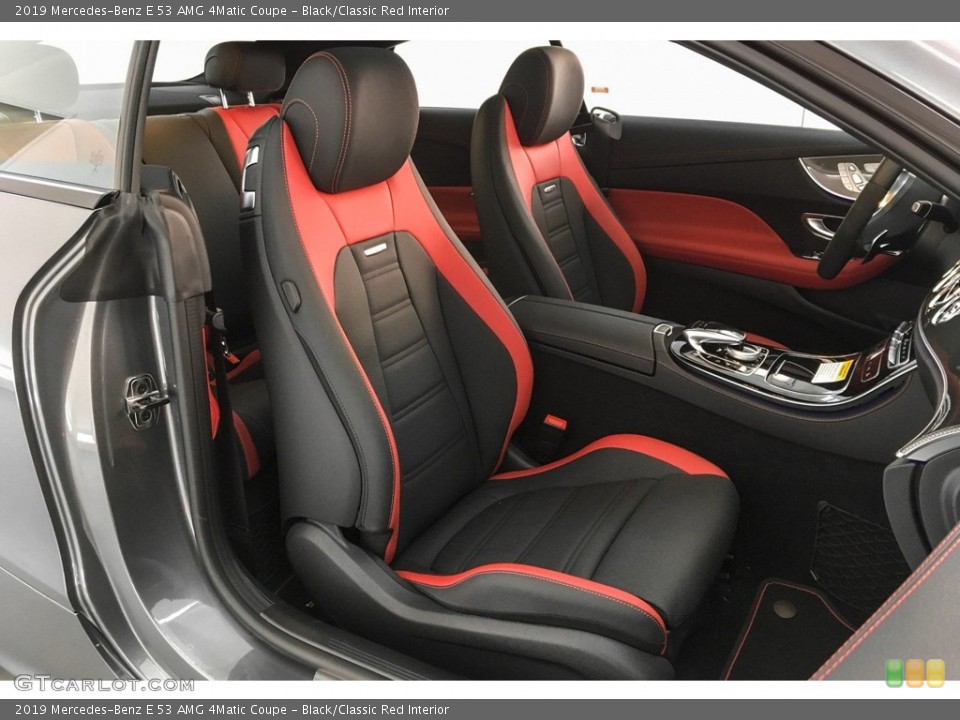 Black/Classic Red 2019 Mercedes-Benz E Interiors