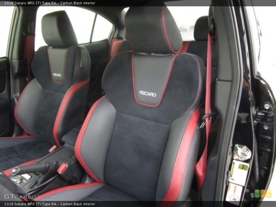 Carbon Black Interior Front Seat for the 2018 Subaru WRX STI Type RA #131267070