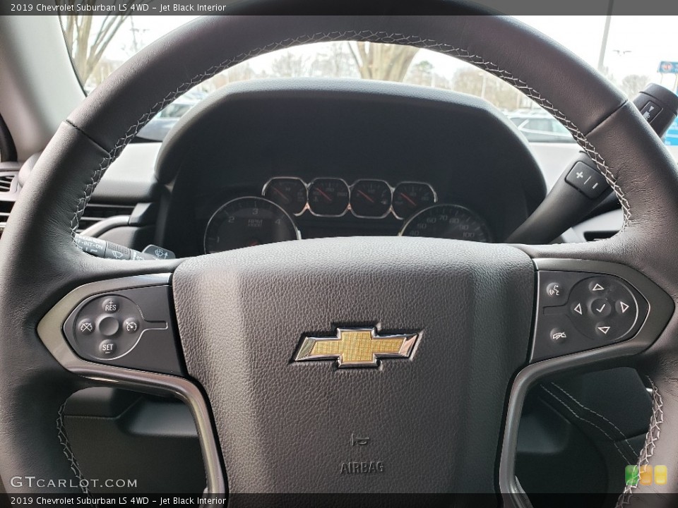Jet Black Interior Steering Wheel for the 2019 Chevrolet Suburban LS 4WD #131269752