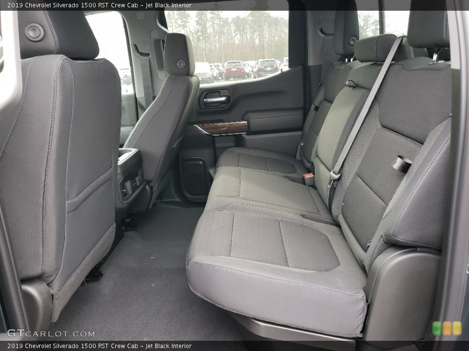 Jet Black Interior Rear Seat for the 2019 Chevrolet Silverado 1500 RST Crew Cab #131271762