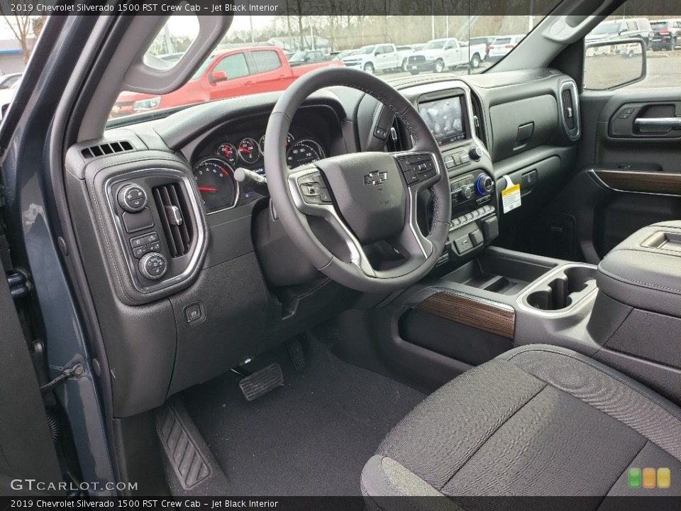 Jet Black Interior Front Seat for the 2019 Chevrolet Silverado 1500 RST Crew Cab #131271768