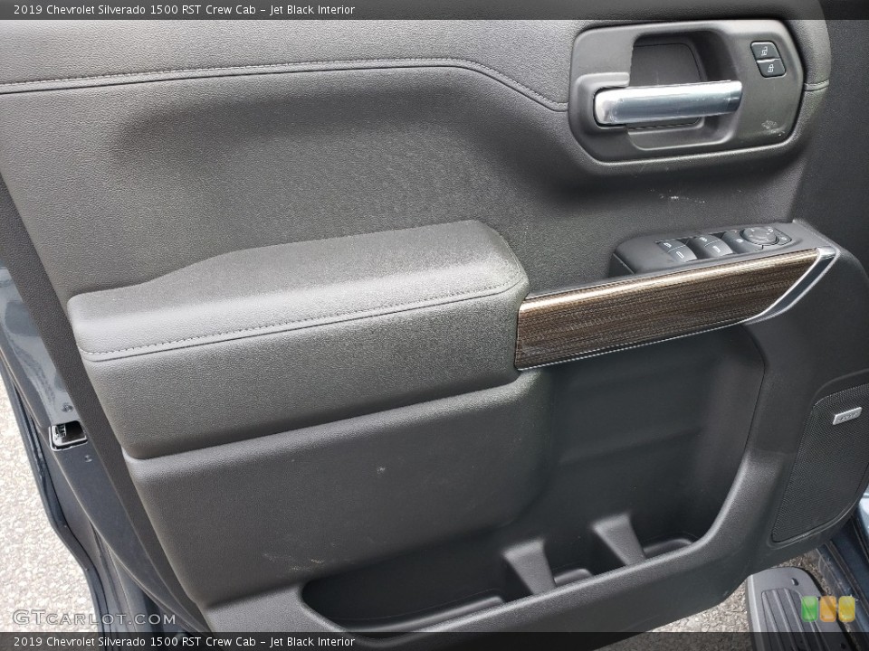 Jet Black Interior Door Panel for the 2019 Chevrolet Silverado 1500 RST Crew Cab #131271777