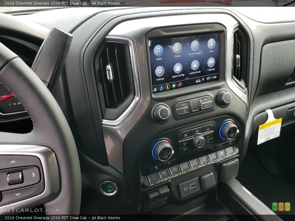 Jet Black Interior Controls for the 2019 Chevrolet Silverado 1500 RST Crew Cab #131271792
