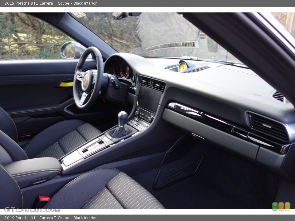 Black Interior Dashboard for the 2019 Porsche 911 Carrera T Coupe #131272854