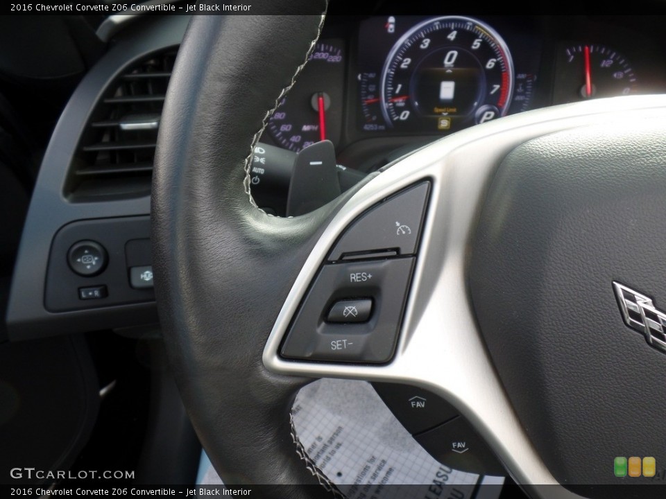 Jet Black Interior Steering Wheel for the 2016 Chevrolet Corvette Z06 Convertible #131273325