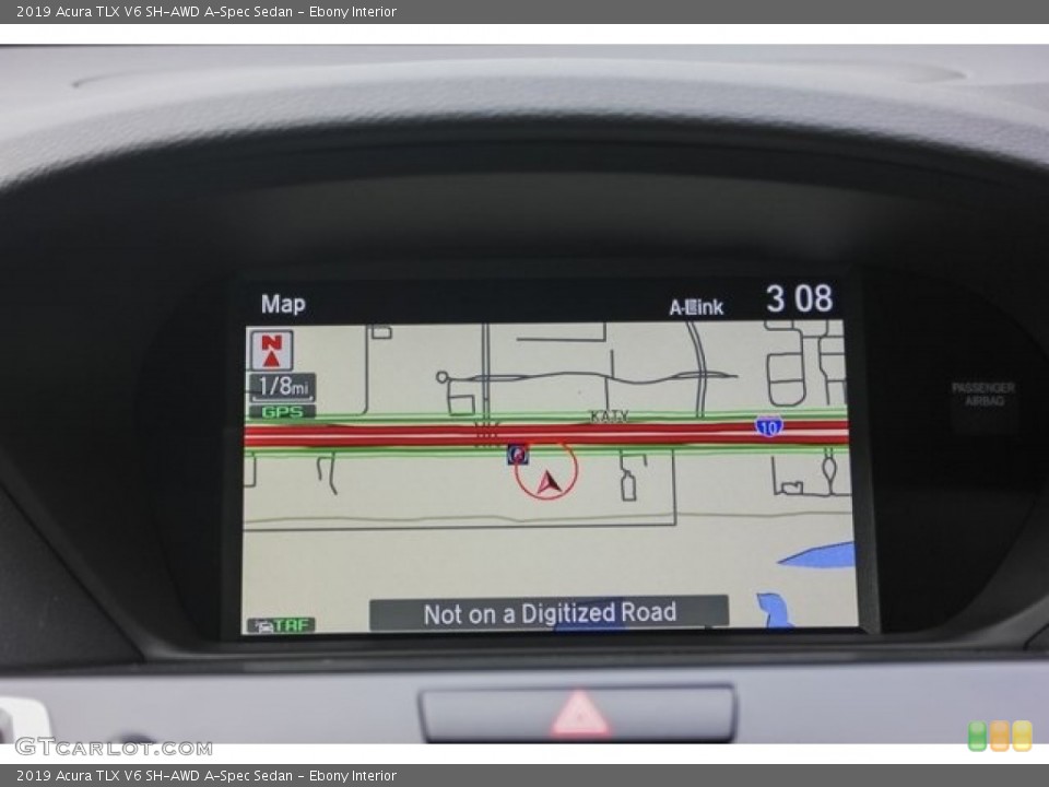 Ebony Interior Navigation for the 2019 Acura TLX V6 SH-AWD A-Spec Sedan #131286648
