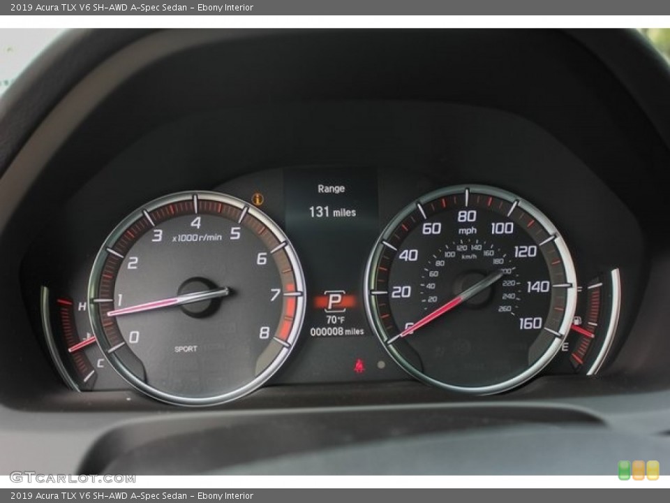 Ebony Interior Gauges for the 2019 Acura TLX V6 SH-AWD A-Spec Sedan #131287032