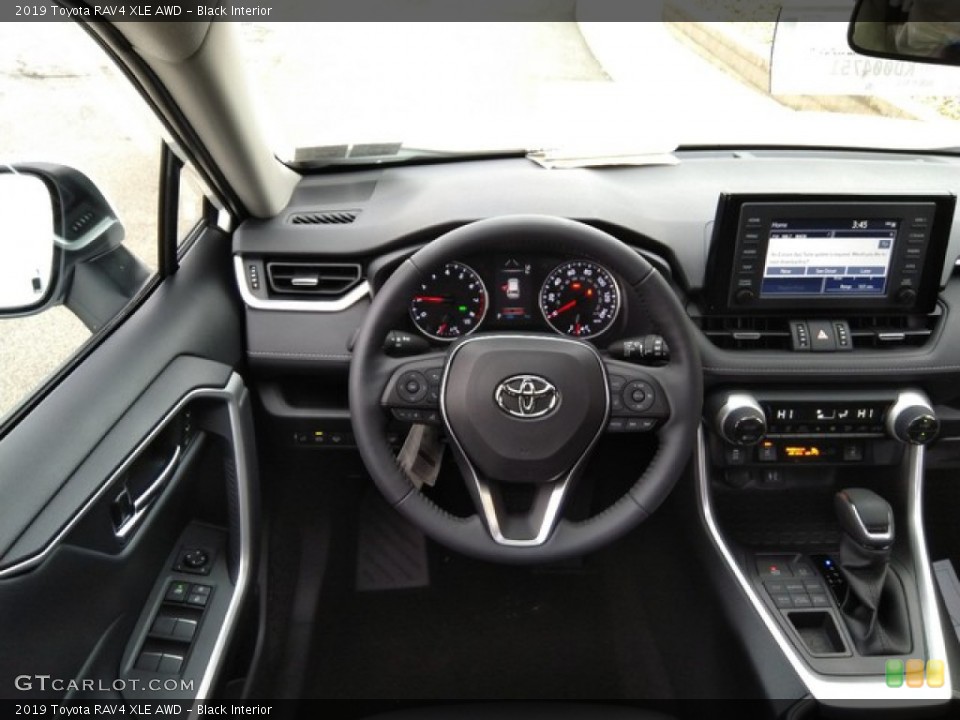 Black Interior Dashboard for the 2019 Toyota RAV4 XLE AWD #131290176