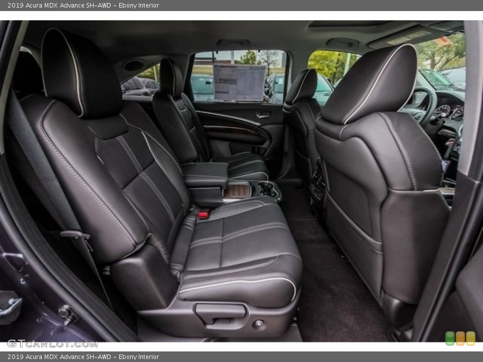 Ebony Interior Rear Seat for the 2019 Acura MDX Advance SH-AWD #131297388