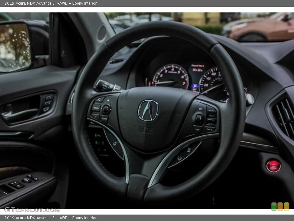 Ebony Interior Steering Wheel for the 2019 Acura MDX Advance SH-AWD #131297496