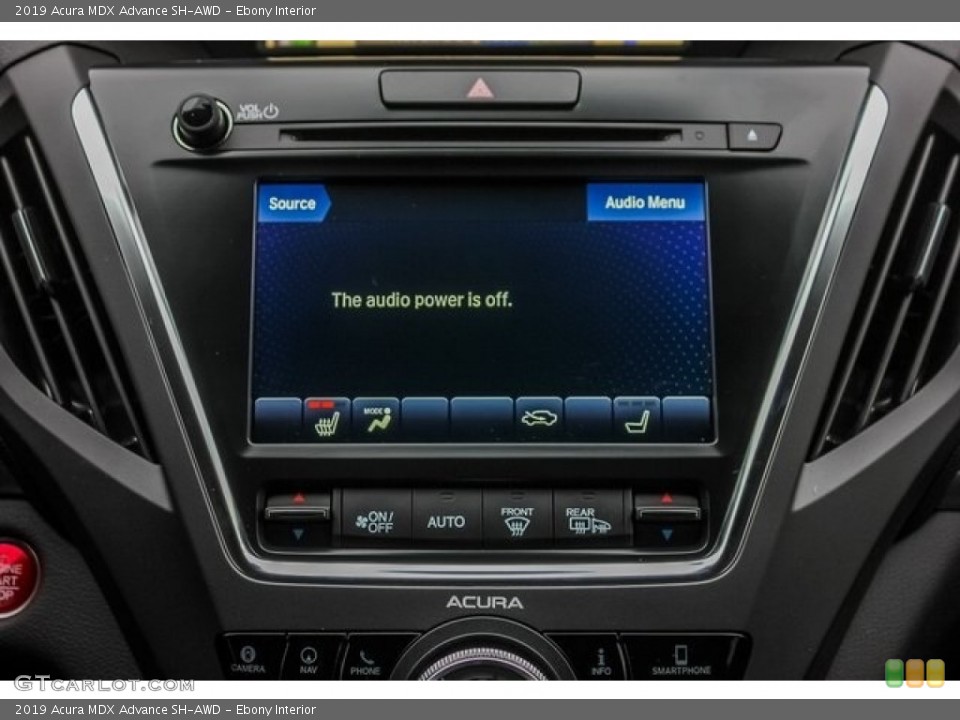 Ebony Interior Controls for the 2019 Acura MDX Advance SH-AWD #131297571
