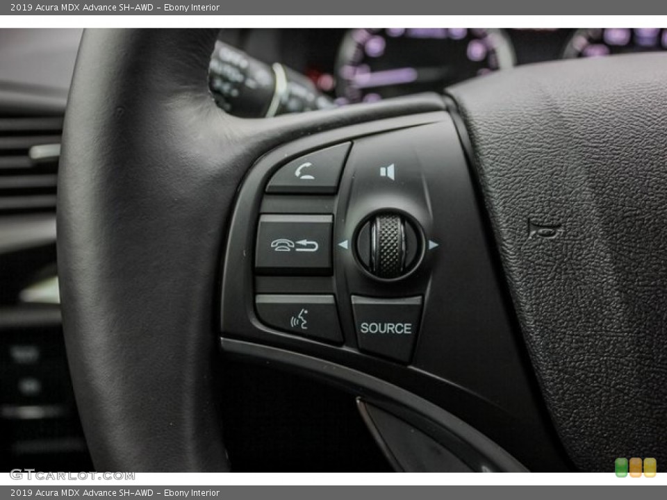 Ebony Interior Steering Wheel for the 2019 Acura MDX Advance SH-AWD #131297745