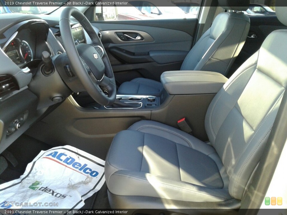 Jet Black/­Dark Galvanized Interior Front Seat for the 2019 Chevrolet Traverse Premier #131300427