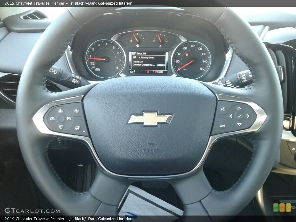 Jet Black/­Dark Galvanized Interior Steering Wheel for the 2019 Chevrolet Traverse Premier #131300502