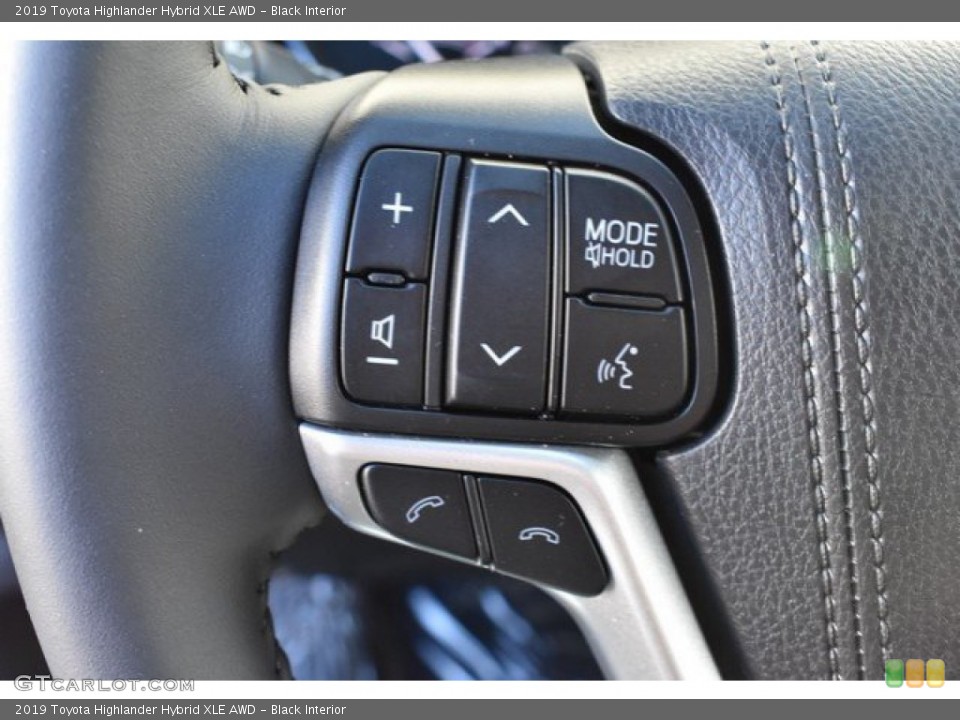 Black Interior Steering Wheel for the 2019 Toyota Highlander Hybrid XLE AWD #131302977