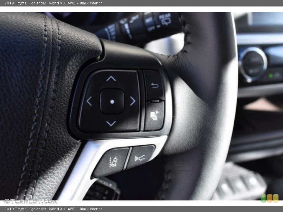 Black Interior Steering Wheel for the 2019 Toyota Highlander Hybrid XLE AWD #131302992