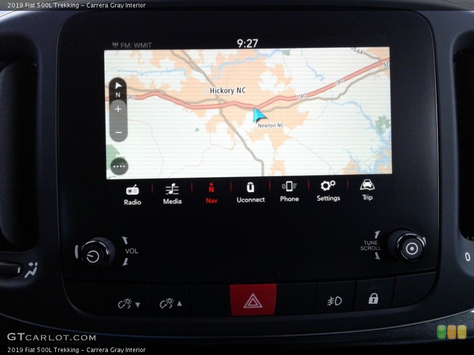 Carrera Gray Interior Navigation for the 2019 Fiat 500L Trekking #131309649