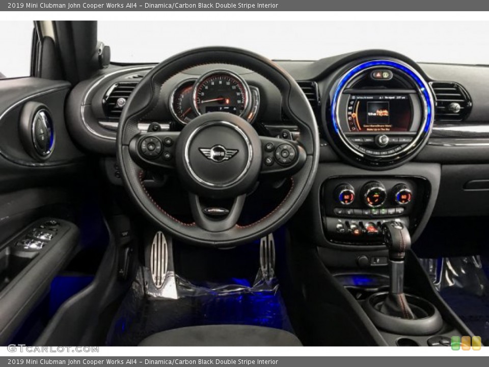 Dinamica/Carbon Black Double Stripe Interior Dashboard for the 2019 Mini Clubman John Cooper Works All4 #131310186