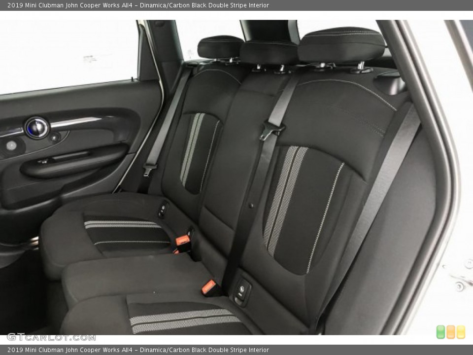 Dinamica/Carbon Black Double Stripe Interior Rear Seat for the 2019 Mini Clubman John Cooper Works All4 #131310552