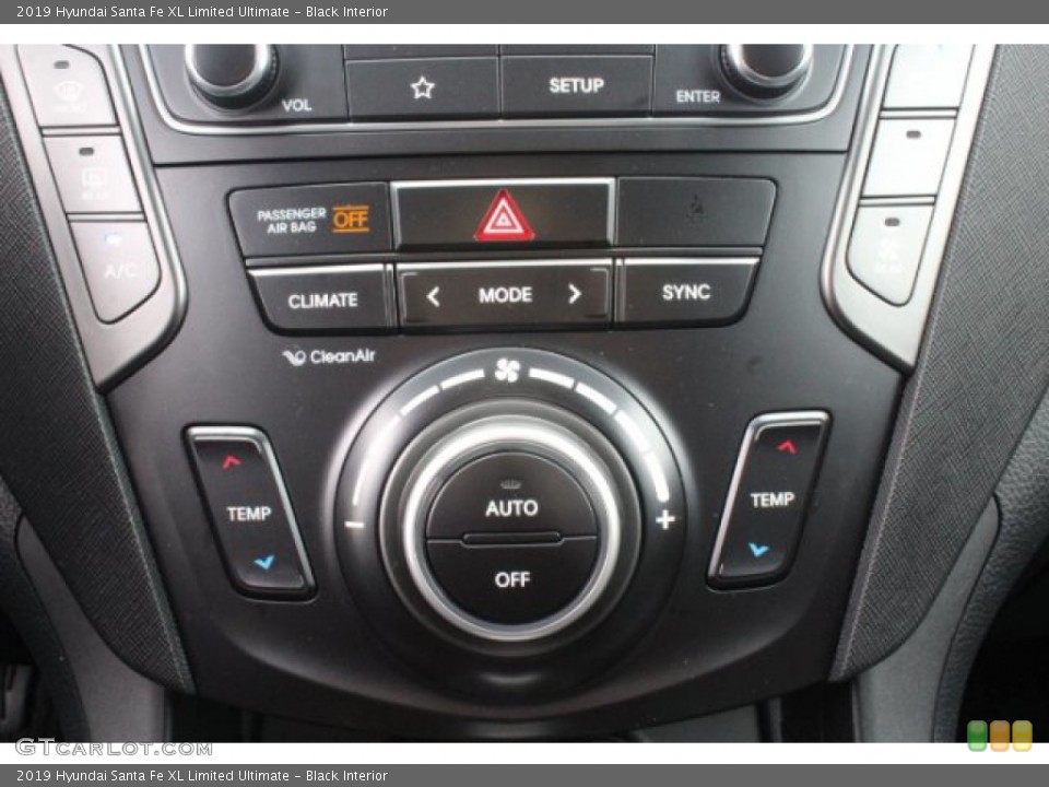 Black Interior Controls for the 2019 Hyundai Santa Fe XL Limited Ultimate #131311287