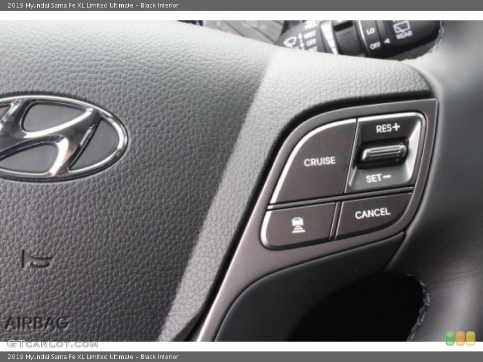 Black Interior Steering Wheel for the 2019 Hyundai Santa Fe XL Limited Ultimate #131311302