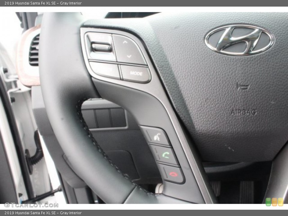 Gray Interior Steering Wheel for the 2019 Hyundai Santa Fe XL SE #131311440