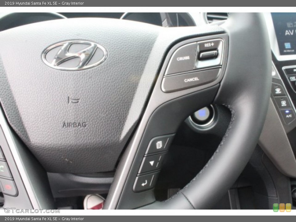 Gray Interior Steering Wheel for the 2019 Hyundai Santa Fe XL SE #131311445
