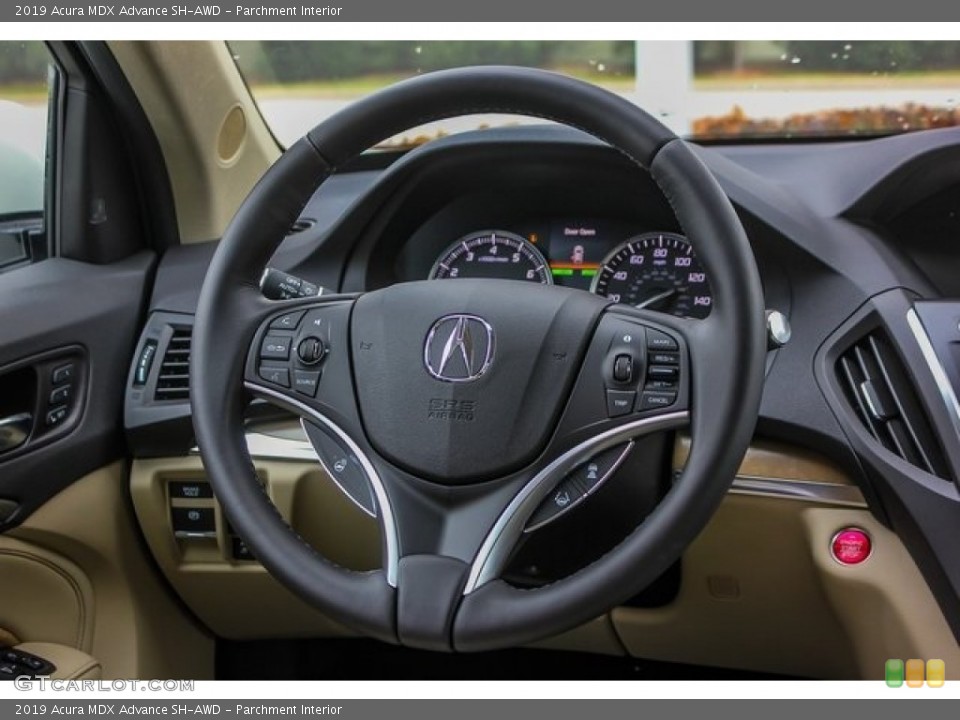Parchment Interior Steering Wheel for the 2019 Acura MDX Advance SH-AWD #131311911