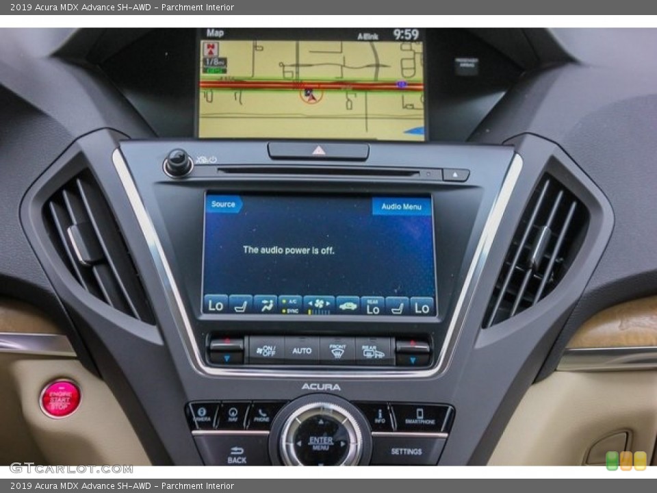 Parchment Interior Controls for the 2019 Acura MDX Advance SH-AWD #131311938