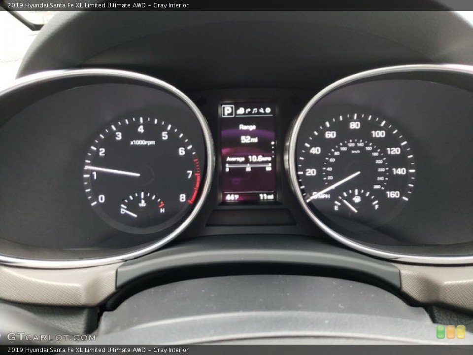 Gray Interior Gauges for the 2019 Hyundai Santa Fe XL Limited Ultimate AWD #131315463