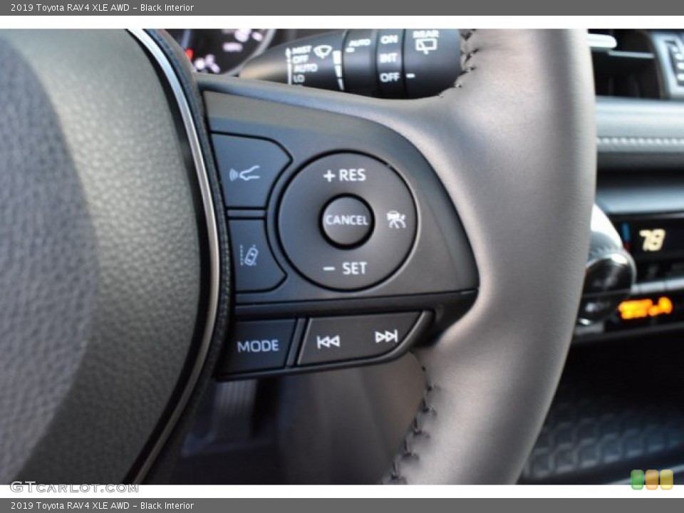 Black Interior Steering Wheel for the 2019 Toyota RAV4 XLE AWD #131318379